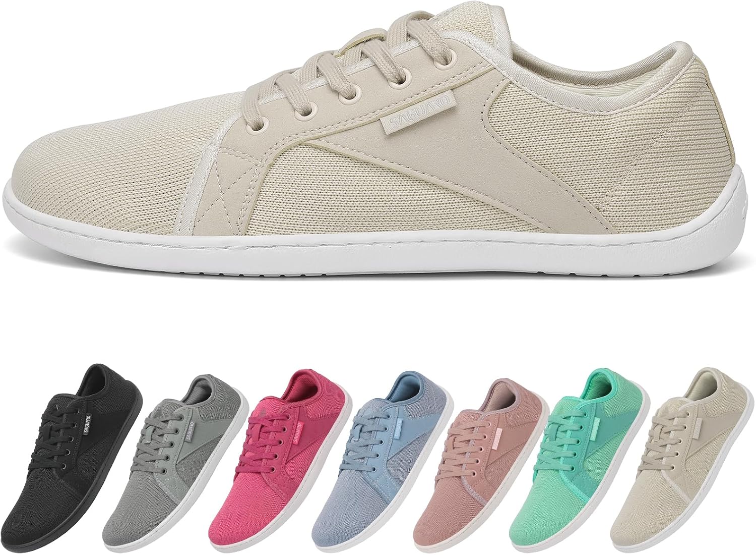 SAGUARO Unisex Knit Barefoot Zapatillas Minimalistas, Luck Ⅰ, Talla 36-48