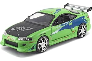 Fast & Furious 1995 MITSUBISHI ECLIPSE 1:24 Diecast bilmodell, leksaker för barn och vuxna, samlarfordon och lek