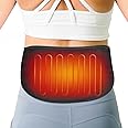 Portable Electric Waist Support Belt Lumbar Therapy Heating Pads, Lower Back Heat Belts Portable