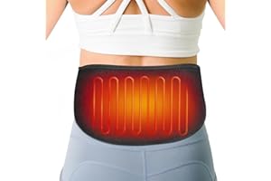 ARRIS Electric Heating Waist Belt Wrap, Lower Back Heat Belts & Lumbar Therapy Heating Pads for Pain Relief of Stomach Muscle Abdominal, Suitable for Men Women (Regular Version)