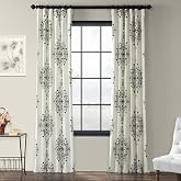 HPD Half Price Drapes PRTW-D41B-120 Baskılı Pamuk Fitilli Perde (1 Panel), 50 X 120, Kerala Kakao