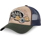 Von Dutch Cap Men and Women Patches, Adjustable Trucker Cap by Snapback