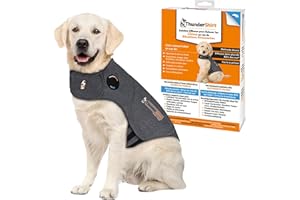 ThunderShirt Gilet Relaxant pour Chiens. Rassure Lors de Situations stressantes. Méthode Douce et Naturelle. Existe en 5 Tailles. Gris.