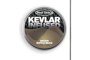 BANK TACKLE Kevlar Infused Braid Carp Fishing HookLink 25lb 20 Meters Terminal Tackle Hook Link Green or Brown