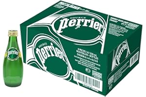 Perrier Sparkling Mineral Water 330ml (Pack of 24) - Carbonated, Zero Calories, 100% Natural, Refreshing, Ideal Mixer