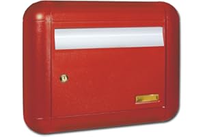 Alubox Neve Cassetta Postale, Rosso