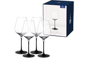 Villeroy & Boch - Manufacture Bicchiere Da Vino Bianco Set di 4 Trasparente, Bicchieri Design, Calice Vino Bianco, Cristallo