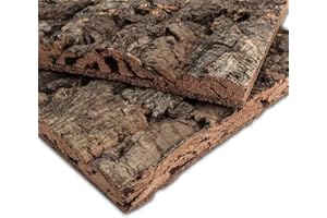 Biosughero - Pannello di sughero Corteccia Out - Pannello decorativo e isolante 60x30 cm - Confezione da 3 pezzi