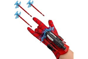 Niumowang Gant de Lanceur, Lanceur de Toile Spiderman, Spiderman Gant Lanceur de Toile, Lanceur de Toile, Jouets Cosplay pour Enfants