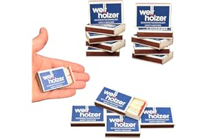 jameitop® Streichhölzer 16 Schachteln WELTHÖLZER Zündholzschachtel Zündhölzer 600 Stück Sicherheitszündhölzer, 41mm