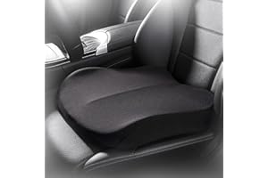 REHOOF Siège Rehausseur Conducteur, Rehausseur Voiture Adulte, Coussin Ergonomique Voitur pour Augmente La Visibilité Pendant La Conduite, 10Cm A