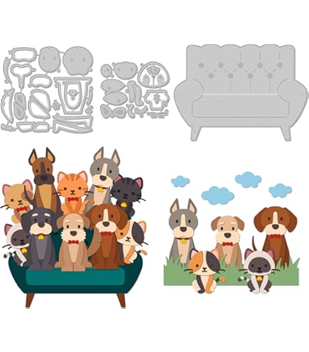 Taglio Del Gatto Animal Metallo Punzonatura Modelli Di Goffratura - Foto 4