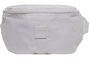 Urban Classics Unisex midjeväska logo patch hip bag, Vit, Einheitsgröße