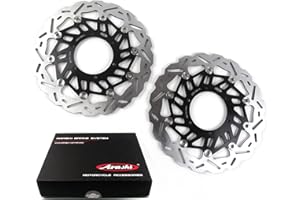 Arashi Disques de Frein Avant pour Suzuki GSXR 1000 2017 2018 2019 ABS 17-21/ GSXR1000R 2017-2019 ABS 17-21 Accessoires de Moto Disques GSX-R 1000 GSX-R1000 GSX1000R Noir