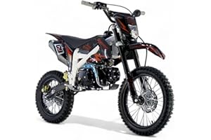 ‎KXD KXD 612 17" 14" EK 125cc Kinder Dirt Bike Dirtbike CrossBike Pocket Pitbike Kinderbike Rennbike Minibike Bike Pocket mit Scheinwerfer (Rot)