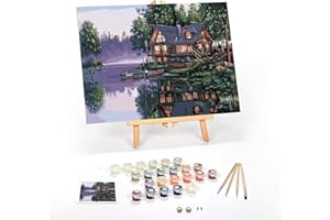 Ledgebay Paint by Number for Adults - Licensed Artwork Paint by Number Kits, Wrinkle-Free Paint by Numbers for Adults Beginner, 40x50 cm Framed, with Brushes, Acrylic Paints and Reference Photo