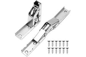 MAIXINNEW 2 Stück Scharniere 90 Grad, Scharniere Klappbar Regal, Versteckte Tischhalter Scharnier Mit Schrauben für Schranktüren