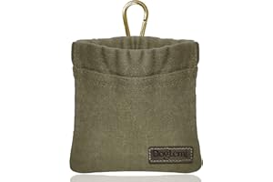 Sheryl&Rain Small Dog Treat Pouch Bag, Hand-Free Dog Treat Bag with Closure, Little Dog Training Treats Bag with Carabiner Waterproof Dog Snack Pouch Puppy Dog Walking Bag for Dog Training, Daily Use