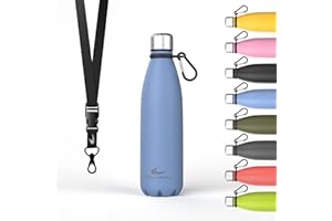 Daikoku - Botella Termica de Acero Inoxidable 500ML | A Prueba de Fugas | Bebidas Calientes por 12 Horas y Frías por 24 | Seguro y Saludable | Ideal para Senderismo, Gimnasio, Oficina | Azul