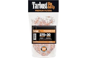 Tarbust Premium, senza BPA, materia prima medica, filtri usa e getta per taglie Slim e Super Slim, 270 per confezione