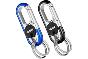 ‎THLEVEL Thlevel Schlüsselanhänger Karabiner Auto Schlüsselanhänger Rostfreier Stahl mit Schlüsselringe