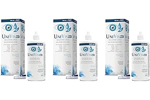Univis Bio Soluzione Unica (Con Acido Ialuronico ed Aloe Vera) per Lenti a Contatto, Tripack 3 x 360 ml