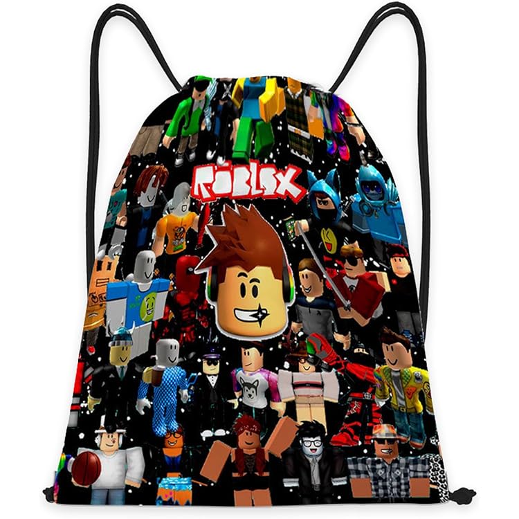 Sacca Sportiva Roblox Per Bambini - Zaino Con Coulisse 32x38cm Per Scuola E Sport - Foto 2