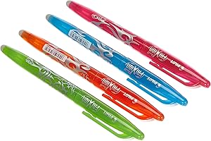 Pilot Pen Frixion Tintenroller (radierbar) 4 Stück farbig sortiert, fresh colors, 4 Stück (1er Pack)