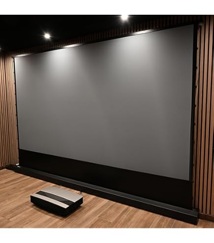HiViLux Écran De Projection Ultra Fin Sans Cadre - Blanc - Toile HiViWhite Cinema 1,0 - Gain 1,0 - 8K/4K/3D - Sans Bordure