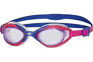 Zoggs Kids Sonic Air Junior z ochroną UV i przeciwmgielnymi goglami pływackimi, różowy/fioletowy, 6-14 lat