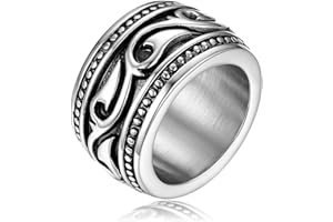 OIDEA Anello Celtico Irlandese Fidanzamento Matrimonio Nuziale Acciaio Inossidabile Uomo Argento Regalo Perfetto Misura da Scelta