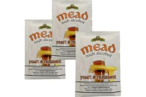 BULLDOG BREWS 3X Bulldog Mead Yeast & Nutrient High Alcohol 28g for 20-25L