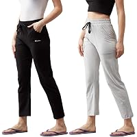 BLINKIN Women's Cotton Solid Pajama Combo(Pack of 2)