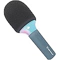 KIDYWOLF Kidymic Bleu – Micro Karaoké Enfant Bluetooth avec Effets Sonores et Lumineux – Microphone Ludique pour Chanter, S’Amuser et Créer en Famille