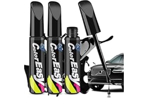 Penriter 3 Piezas Reparador Arañazos Para Coche Negro - Pluma de Retoque 36ml, Bolígrafo de Pintura y Rotulador de Reparación