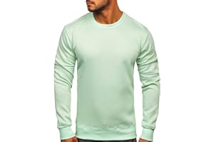 BOLF Herren Sweatshirt Pullover Sweater Pulli Langarmshirt Longsleeve Freizeit Sport Fitness Outdoor Basic Casual Style [1A1]