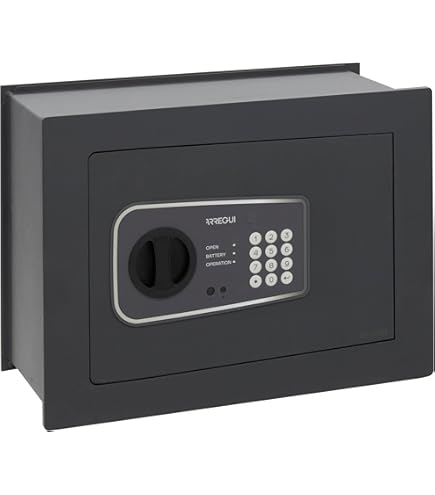 ARREGUI Forma Evolution 151040 Wall Safe With Combination Lock And Key, Safe With 2-Factor Security Lock, Depth-Adjustable Safe For Walling, Easy Assembly, 27 X 38.5 X 20/30 Cm - View #3