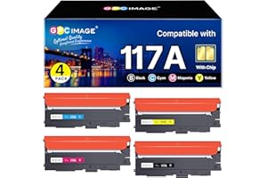 GPC IMAGE 117A Kompatibel für HP 117A Toner Set für Toner HP Color Laser MFP 178nwg MFP 179fwg 179fnw 178nw 150nw 150w 150a 178 179 W2070A W2071A W2072A W2073A (4er-Pack)