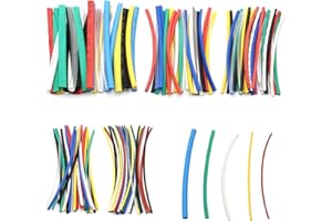 ZOZOMAIY D-Orange 140 Piezas Multi-Color Tubo Termorretráctil Aislado 5 Tamaños Tubos Termorretráctiles de Poliolefina Relación de Contracción 2: 1 para Reparación de Cables, Aislamiento