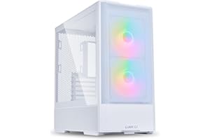 Lian Li LANCOOL 207 Boîtier PC de Gaming ATX Blanc - Éclairage RVB, Cartes Graphiques Jusqu'à 375 mm, Radiateur Jusqu'à 360 mm, Acier, Verre Trempé