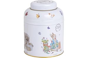 NEW ENGLISH TEAS Beatrix Potter: barattolo di tè con 80 bustine di tè English Breakfast
