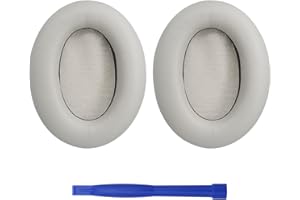 AURIVOR Ersatz-Ohrpolster für Sony WH-1000XM3 Kopfhörer, mit Soft-Touch-Leder, geräuschisolierendem Memory-Schaum und zusätzlicher Dicke (Grau)