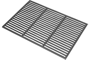 GFTIME Parrilla de hierro fundido 67 x 40 cm maciza para Tepro Keansburg, barbacoa, parrilla de gas, parrilla de carbón vegetal y mucho más, piezas de repuesto de rejilla fundida, 1 pieza