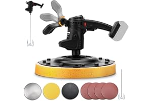 Roadtime 3980W 2in1 Putzglättmaschine & Rührwerk für Makida 18V Batterien, 2800UPM Putzbearbeitungsmaschine mit LED, 6 Geschwindigkeit Beton Mörtel Rührer Handrührwerk Putzmaschine Poliermaschine