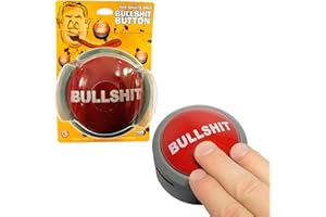 GEMMY Funtime Bullshit Button - Gadget (Packaging May Vary),Red
