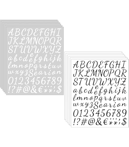 JINTANG 10 stuks letterstickers, 1 inch, 5 cm, vinyl letterstickers, hoofdletterstickers, afneembaar, zelfklevend, waterdicht, duurzame vinyl stickers (witte letters JINTANG 10 stuks letterstickers, 1 inch, 5 cm, vinyl letterstickers, hoofdletterstickers, afneembaar, zelfklevend, waterdicht, duurzame vinyl stickers (witte letters