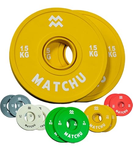 Mini Disque Olympique 1kg - Acier Revêtu Caoutchouc - Musculation & Powerlifting