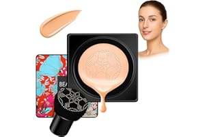 EHIOG EHIOH CC Creme Fond,BB Creme Teint Naturel #02, Correction du Teint, Hydratant, Longue Tenue, Couvre les Imperfections, Pour Peau Sèche, Grasse et Mixte, Avec Tête Champignon