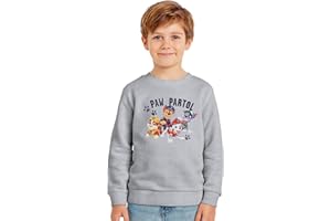 United Labels Paw Patrol Sweatshirt for Boys - Children's Pullover Top Long Sleeve Grey