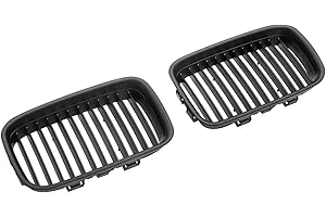 GOINGFAST Parrillas Riñones Sport Negro Mate Compatibles con BMW E36 Serie 3 90-96 Prefacelift